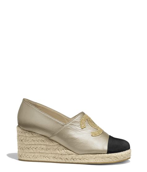 chanel leather espadrilles price|chanel espadrilles neiman marcus.